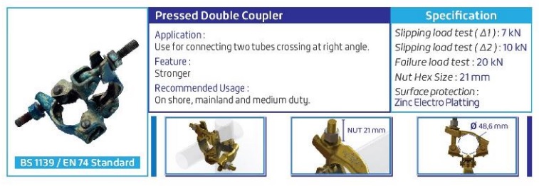 Pressed Double Coupler
