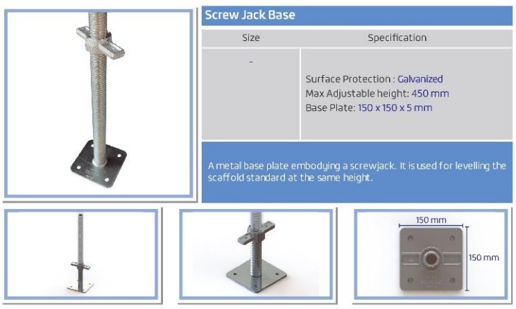 SCREW JACK BASE